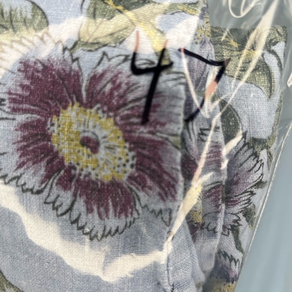 Habitat clothes to live in blue floral 100% linen midi skirt - Picture 9 of 9